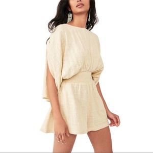 FREE PEOPLE - PIETRO TIE BACK SUMMER ROMPER (S)